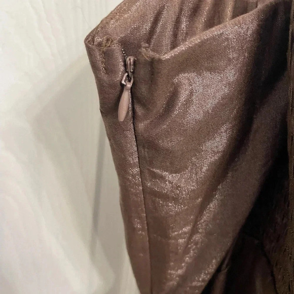 Juniors Y2K Vintage Zoompy Brown Tiered Ruffle Mini Dress Medium 90’s Retro - Picture 6 of 7